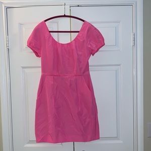 Jcrew hot pink dress